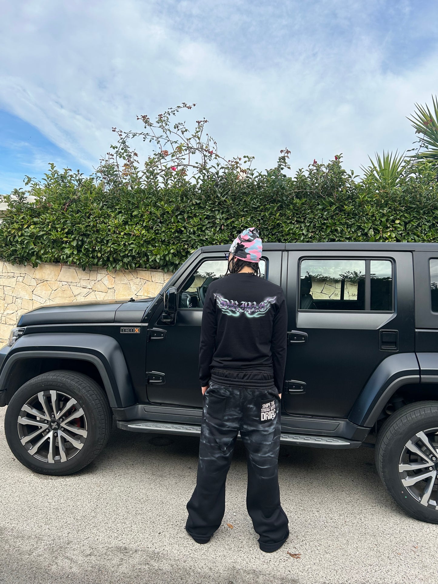 PURPLE/ BLACK DOBERMAAN LONGSLEEVE