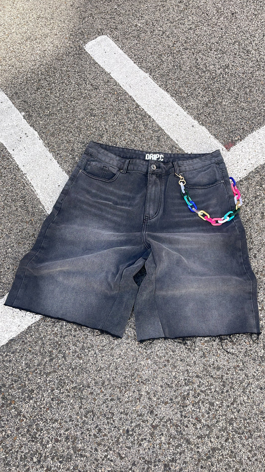 JORTS BLACK RAINBOW
