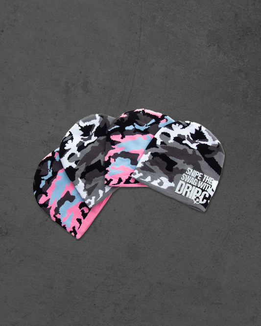 CAMO BEANIE( PINK )