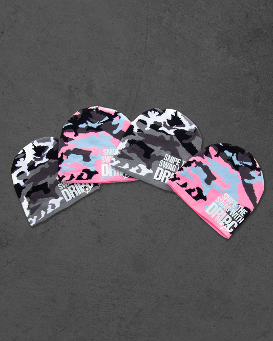 CAMO BEANIE( PINK )