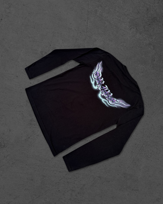 PURPLE/ BLACK DOBERMAAN LONGSLEEVE