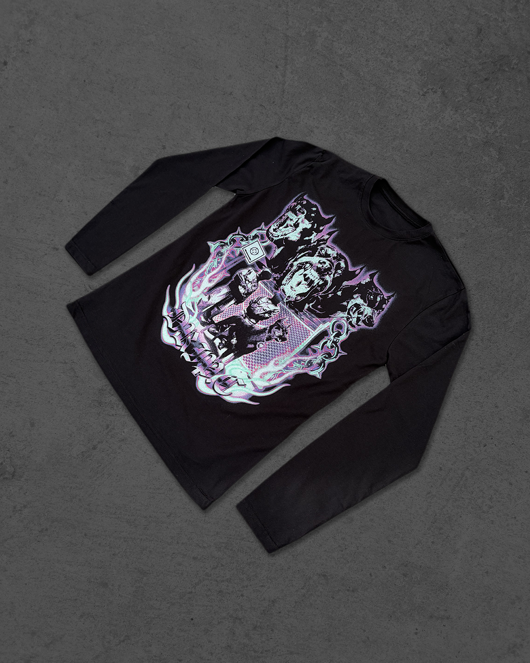 PURPLE/ BLACK DOBERMAAN LONGSLEEVE