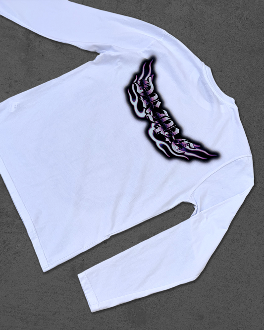 PURPLE/WHITE DOBERMAAN LONGSLEEVE